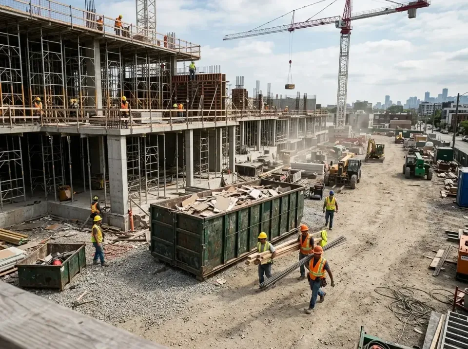 commercial-construction-site-w-002 — frequently asked questions, Low Cost Construction Dumpster Rental in Excelsior, MN